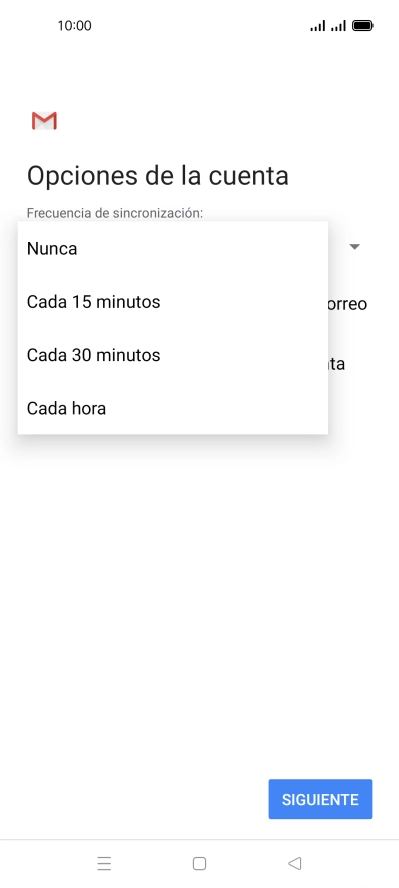 Pulsa el ajuste deseado.