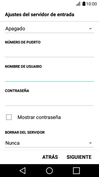 Pulsa la lista desplegable bajo 