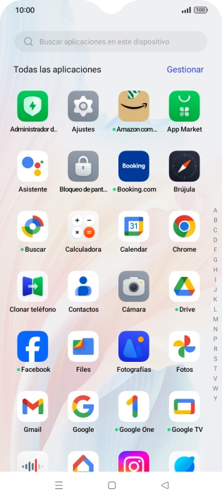 Pulsa Fotografías y desplázate a la carpeta deseada.