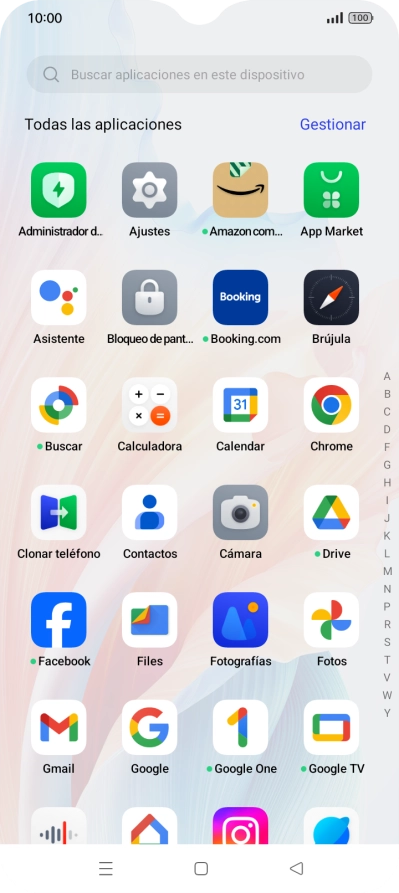 Pulsa Fotografías y desplázate a la carpeta deseada.