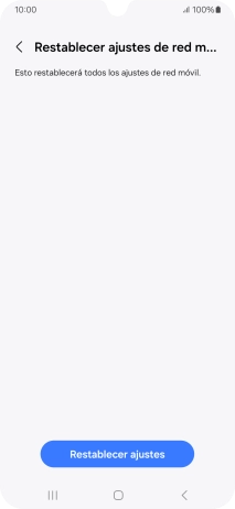 Pulsa Restablecer ajustes.
