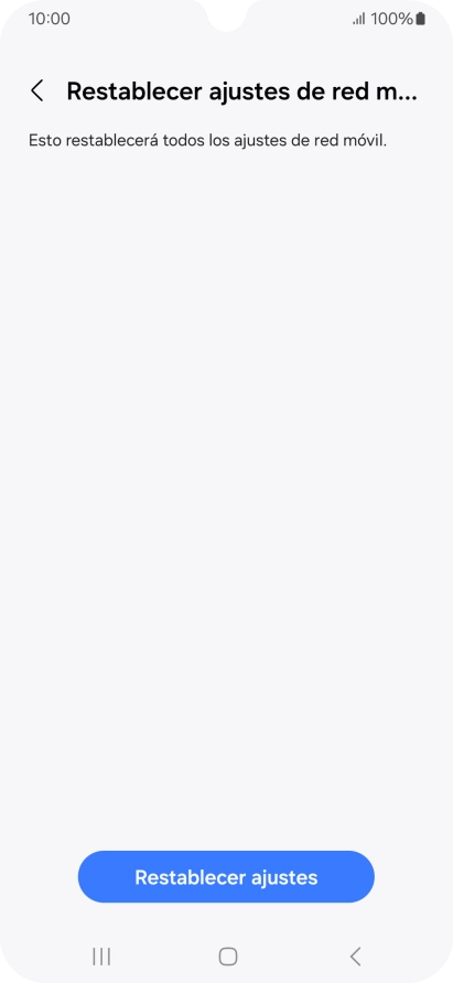 Pulsa Restablecer ajustes.