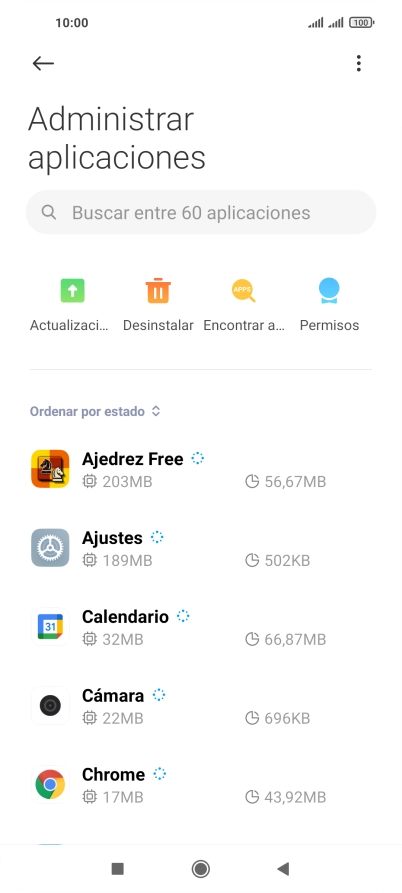 Pulsa la app deseada.