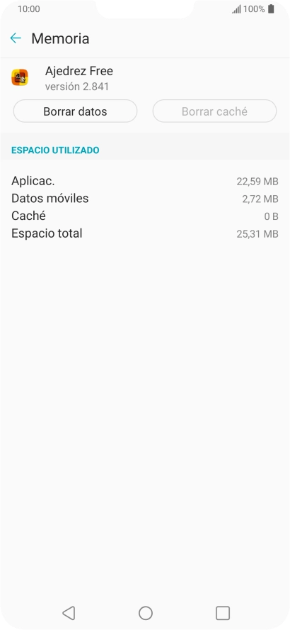 Pulsa la tecla de inicio para terminar y regresar a la pantalla de inicio.