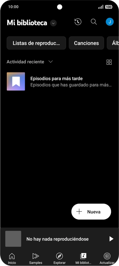 Pulsa la lista desplegable.