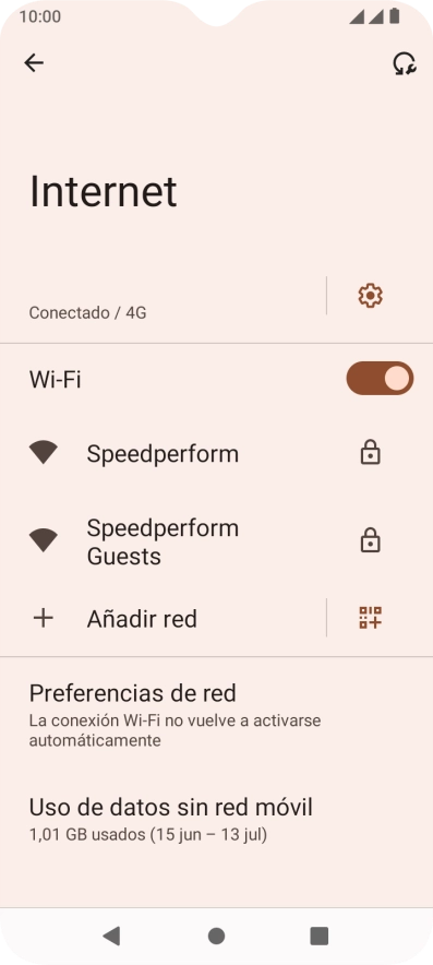 Pulsa la red wifi deseada.