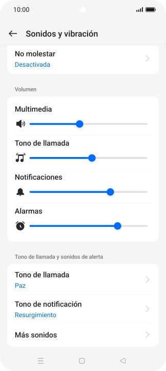 Pulsa Tono de llamada.