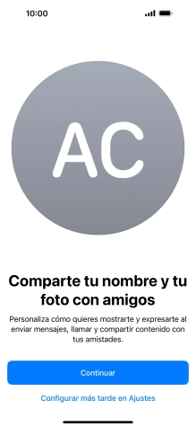 Pulsa Continuar.