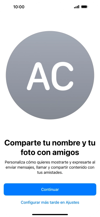 Pulsa Continuar.
