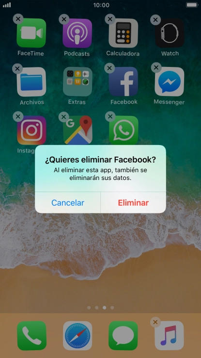 Pulsa Eliminar.