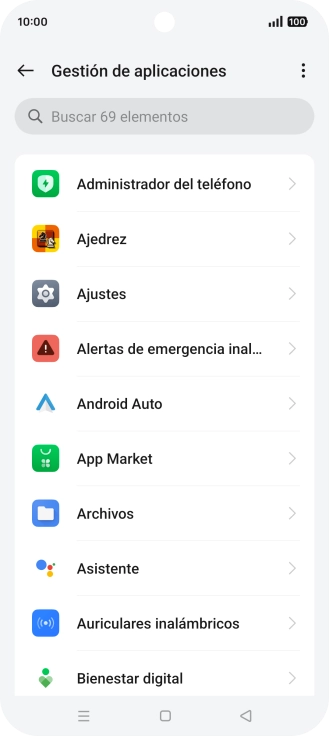 Pulsa la app deseada.