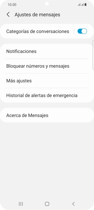 Pulsa Más ajustes.