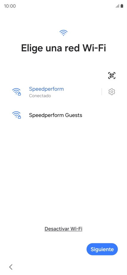 Pulsa Siguiente.