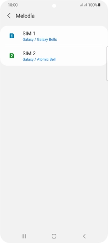 Pulsa la tarjeta SIM deseada.