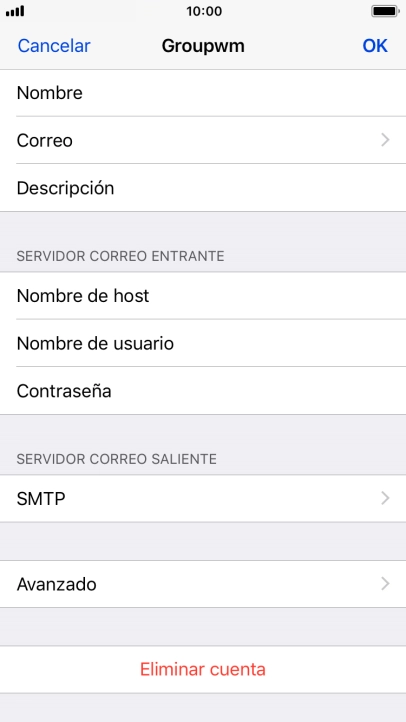 Pulsa SMTP.