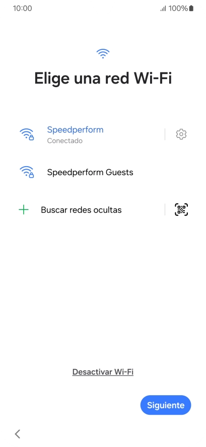 Pulsa Siguiente.