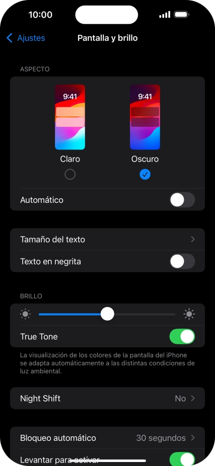 Pulsa el indicador junto a 