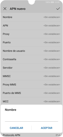 Introduce Vodafone Internet y pulsa ACEPTAR.