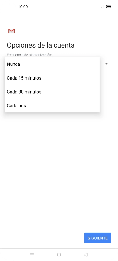Pulsa el ajuste deseado.
