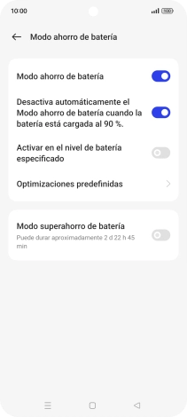 Pulsa la tecla de inicio para terminar y regresar a la pantalla de inicio.