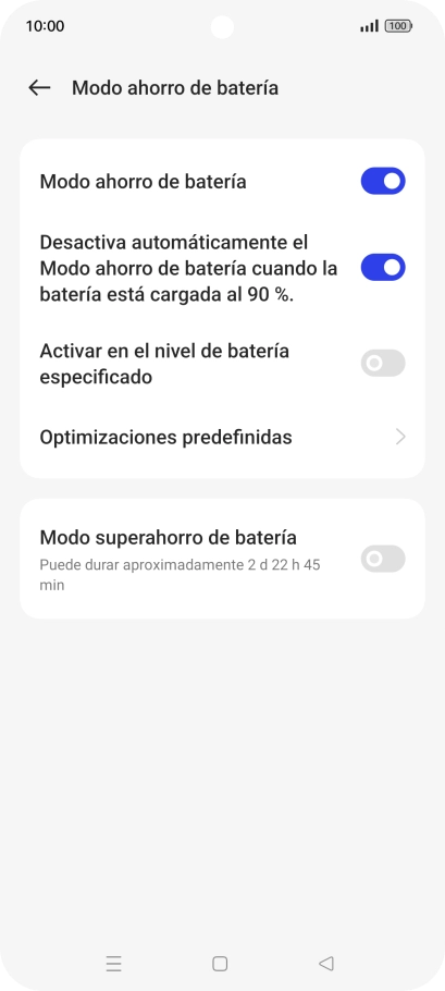 Pulsa la tecla de inicio para terminar y regresar a la pantalla de inicio.