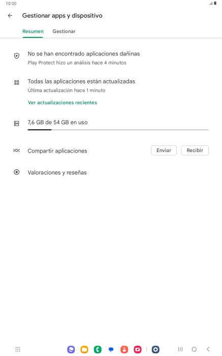Pulsa Gestionar.