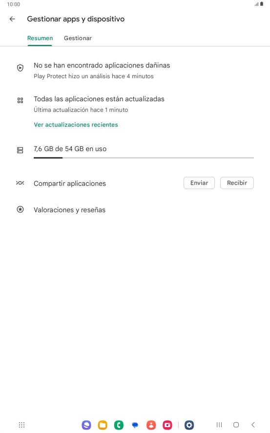 Pulsa Gestionar.