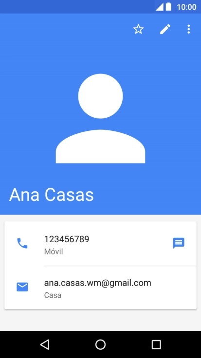 Pulsa el número de teléfono.