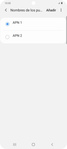 Pulsa en el campo junto a la conexión de datos para activarla.
