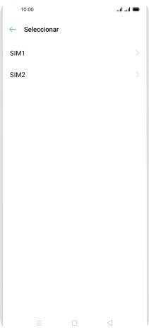 Pulsa la tarjeta SIM deseada.