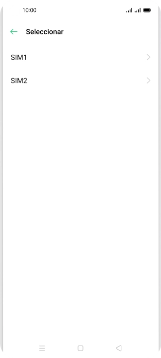 Pulsa la tarjeta SIM deseada.