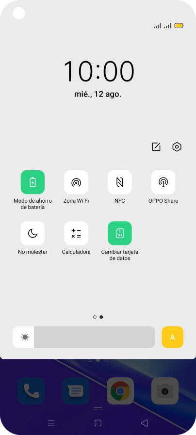 Pulsa la tecla de inicio para terminar y regresar a la pantalla de inicio.