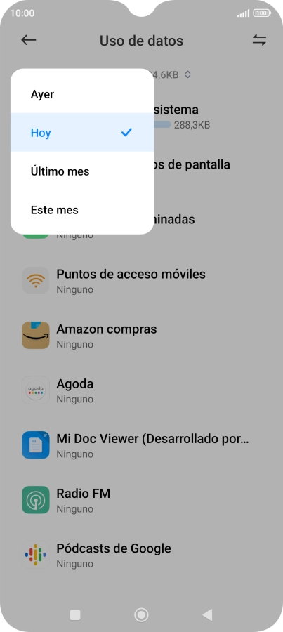 Pulsa el ajuste deseado.