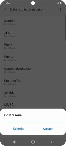 Introduce wap125 y pulsa Aceptar.