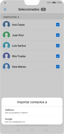 Pulsa Teléfono.