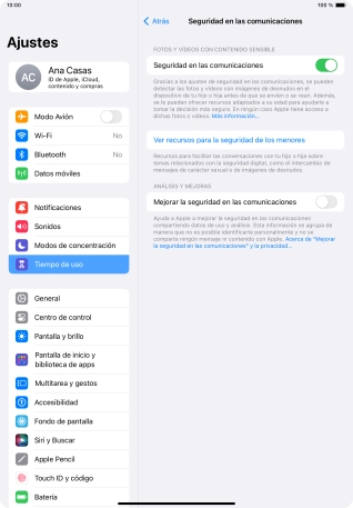 Pulsa el indicador junto a 