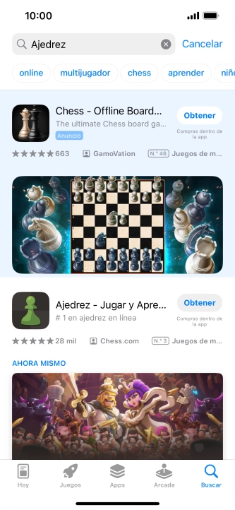Pulsa la app deseada.
