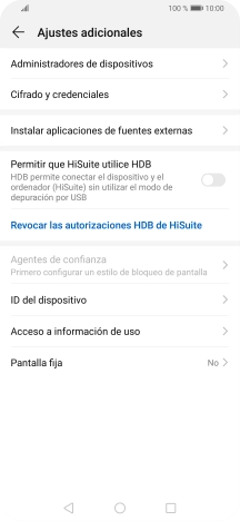 Pulsa Cifrado y credenciales.