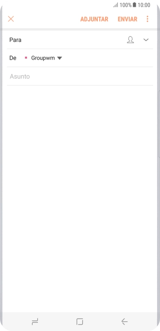 Pulsa en el campo de búsqueda e introduce las primeras letras del nombre del destinatario deseado.