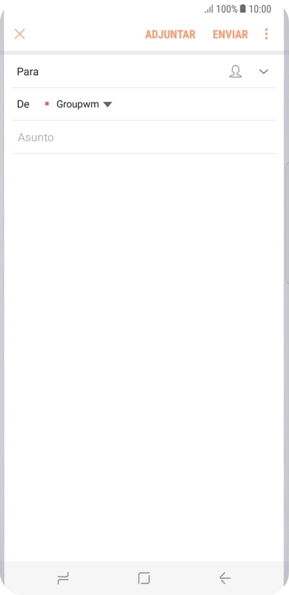 Pulsa en el campo de búsqueda e introduce las primeras letras del nombre del destinatario deseado.