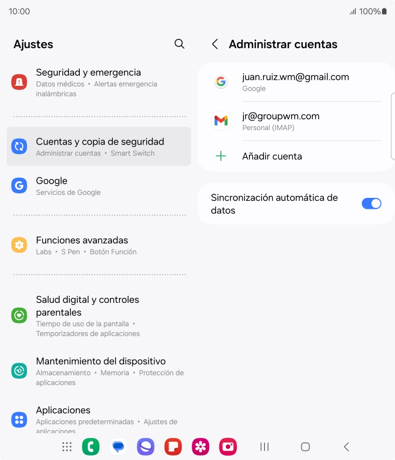 Pulsa la tecla de inicio para terminar y regresar a la pantalla de inicio.