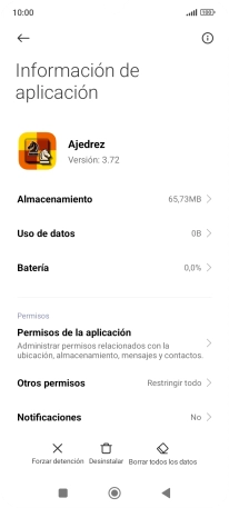 Pulsa la tecla de inicio para terminar y regresar a la pantalla de inicio.