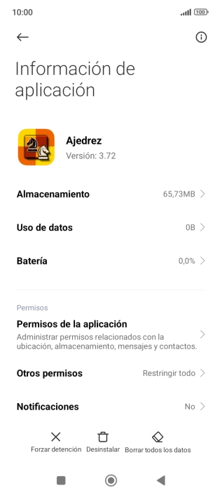 Pulsa la tecla de inicio para terminar y regresar a la pantalla de inicio.