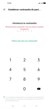 Pulsa Utiliza otro tipo de contraseña.