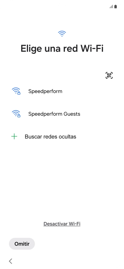 Pulsa la red wifi deseada.