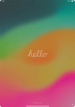 Desliza el dedo hacia arriba desde la parte inferior de la pantalla.