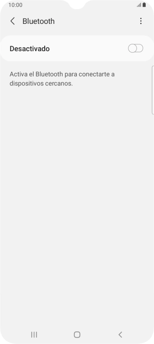 Pulsa el indicador para activar la función.