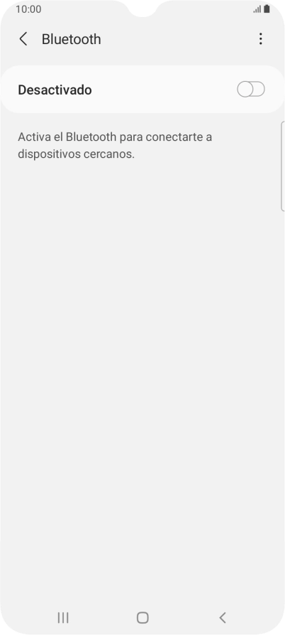 Pulsa el indicador para activar la función.
