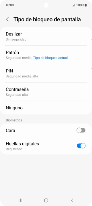 Pulsa Ninguno.