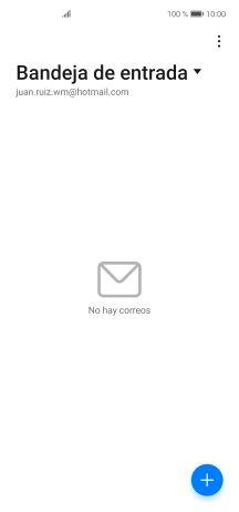 Si aparece en la pantalla esta imagen, tu cuenta de correo electrónico ha sido reconocida y configurada automáticamente. Sigue las indicaciones de la pantalla para introducir más información y terminar la configuración.